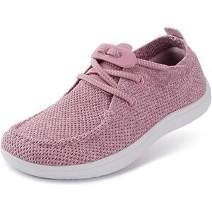 Whitin Toddler Girls Size 7 Pink Sneakers Lace Up Round Toe Barefoot Shoes